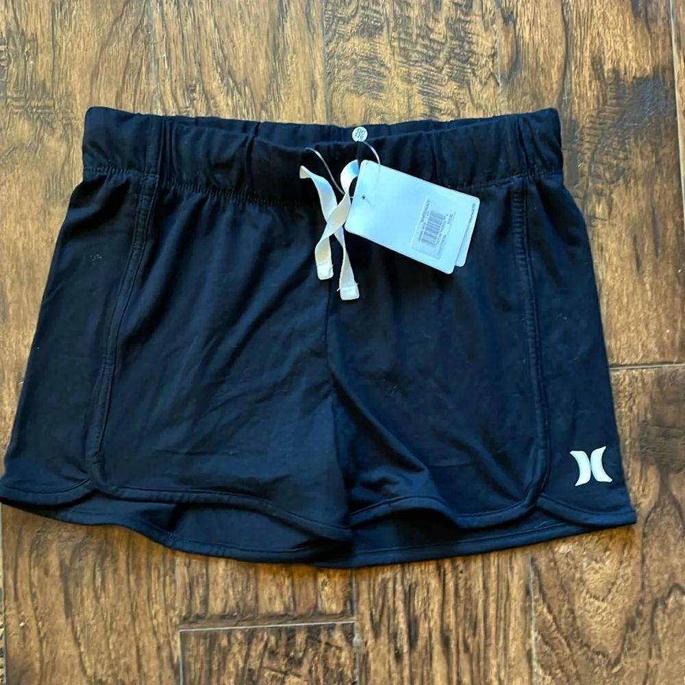 NWT!!  Hurley black shorts, size girls medium - Picture 3 of 9